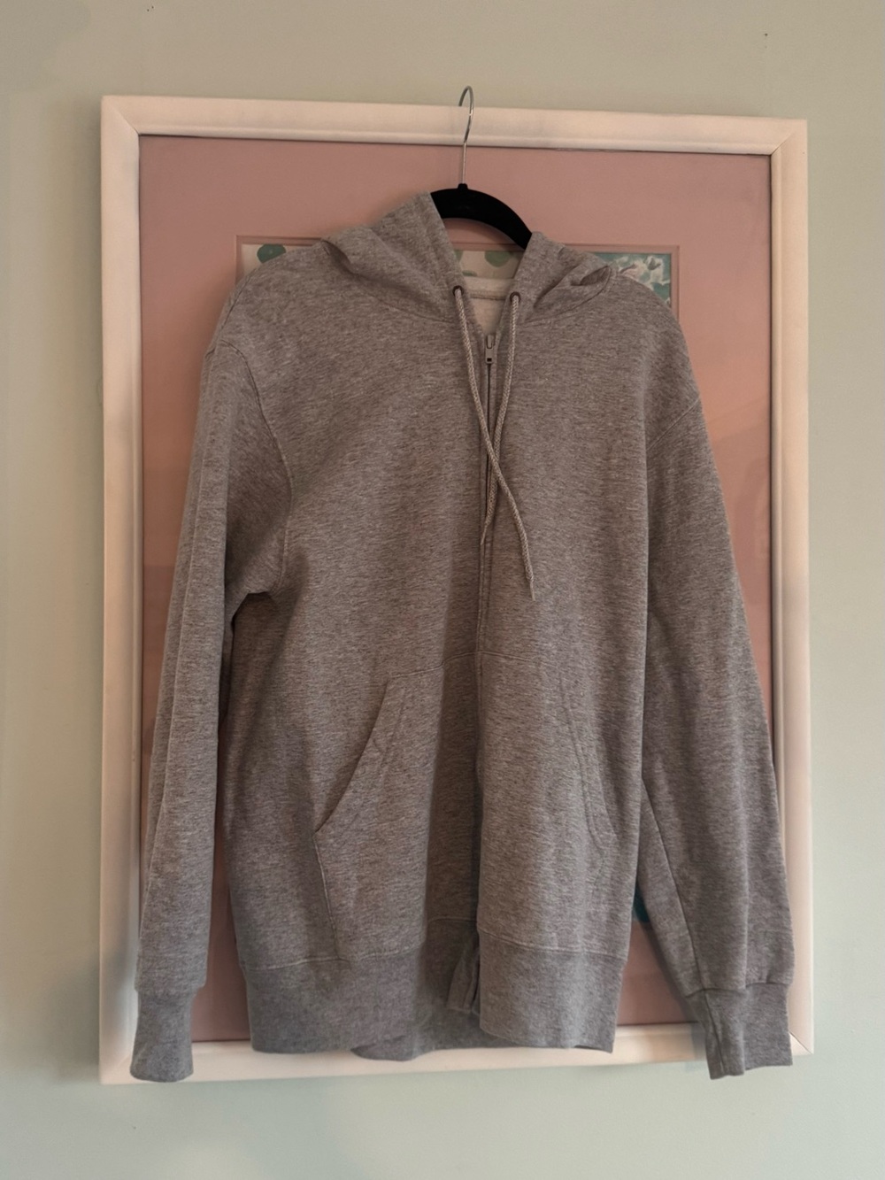 Fruit of the Loom Men's Light Gray Zip Hoodie